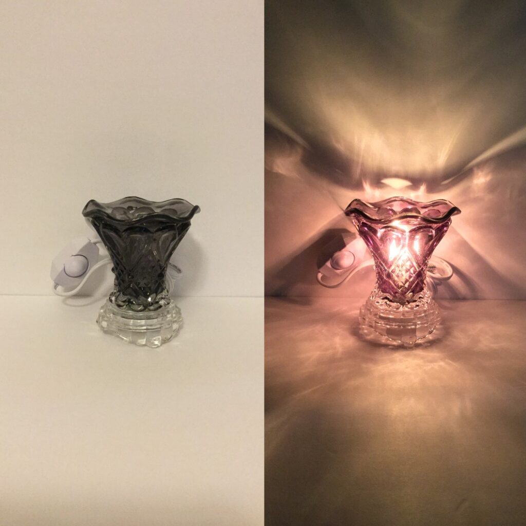 Electric Glass Oil Burners - Black