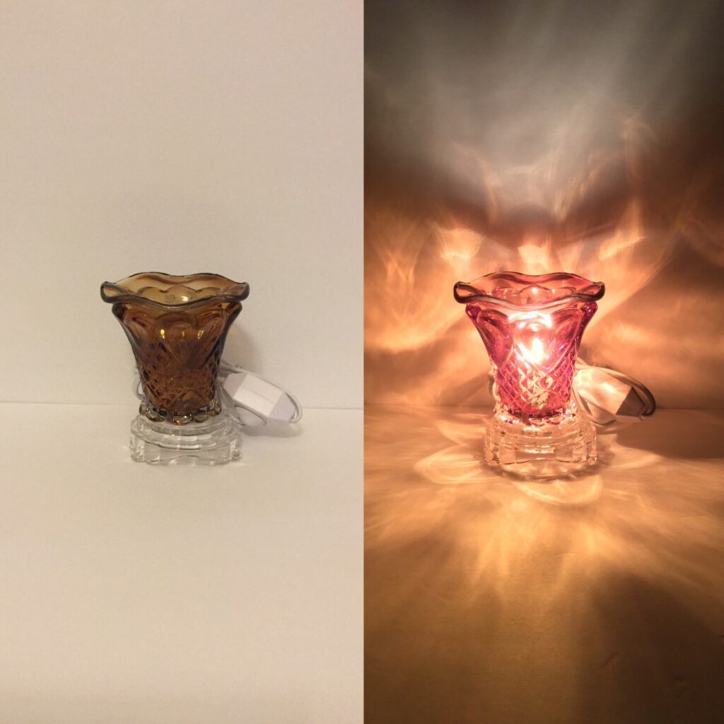 Electric Glass Oil Burners - Brown